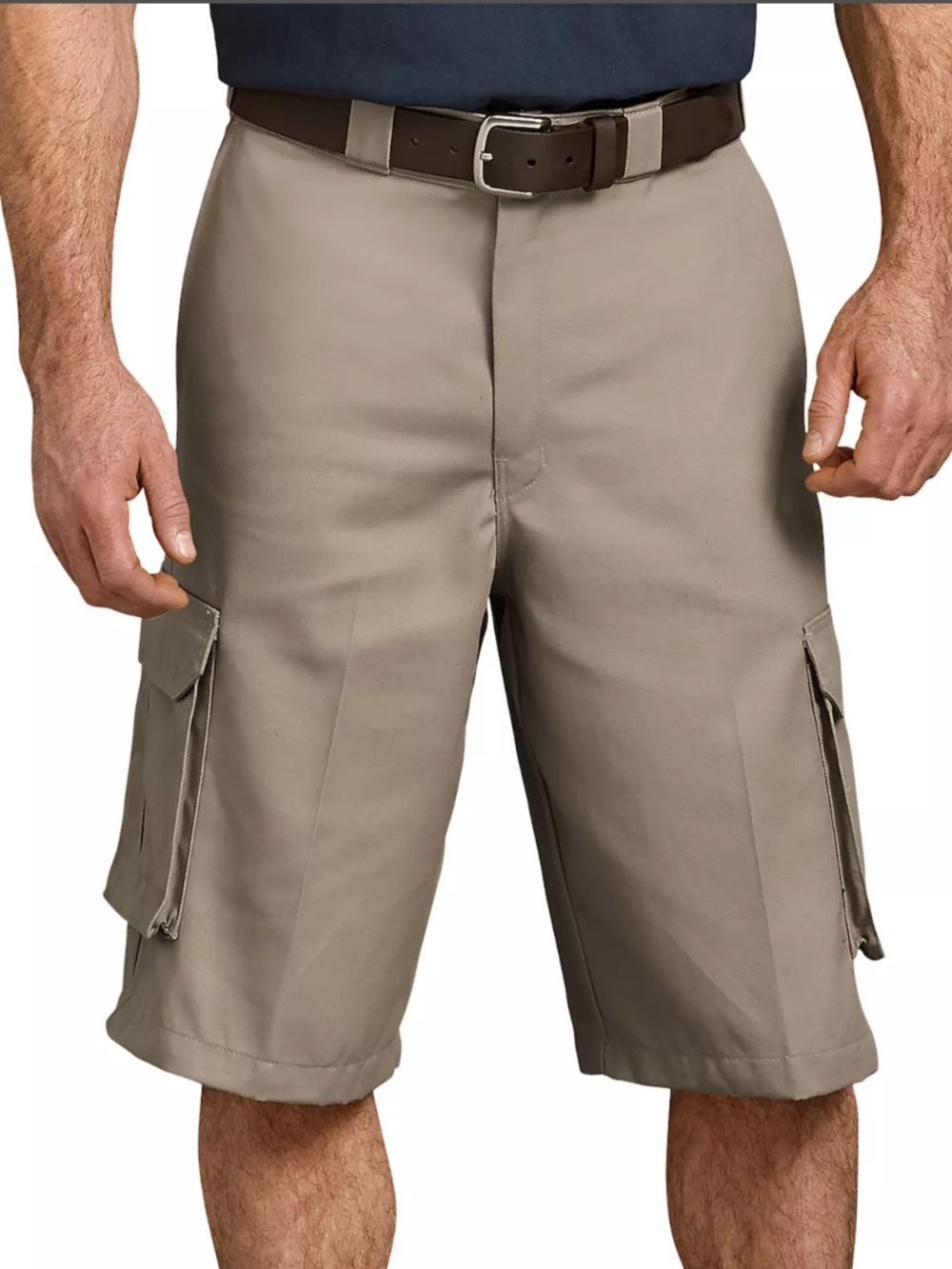 New! Dickies Classic Men's Cargo Shorts - Khaki 38 Waist